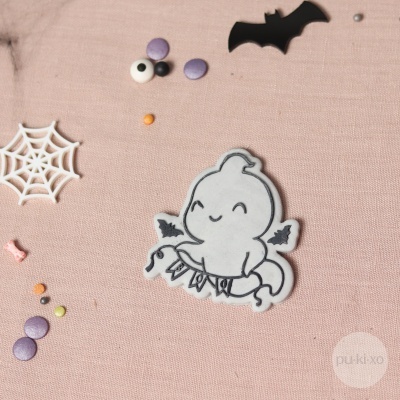 Carimbo + cortador Fantasminha