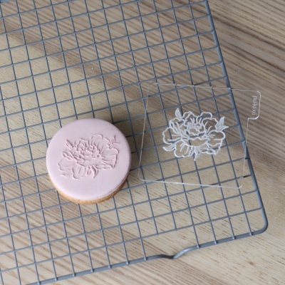 Carimbo de bolachas - Peónia