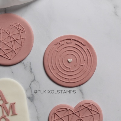 Carimbo de bolachas - Labirinto do amor