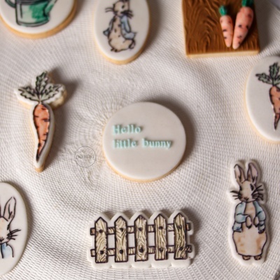 Carimbo de bolachas - Hello little bunny