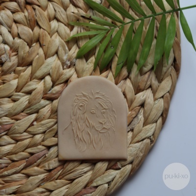 Carimbo de bolachas - Leão realista
