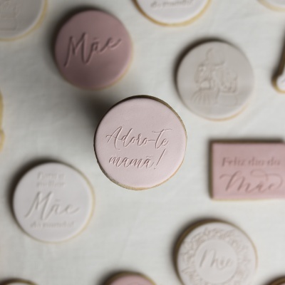 Carimbo de bolachas - Adoro-te mamã