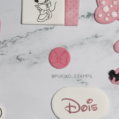 Mini Carimbo - Laço da Minnie