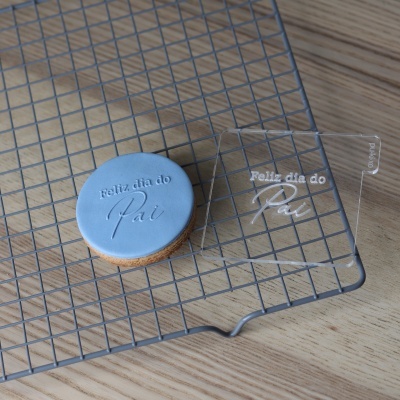 Carimbo de bolachas - Feliz dia do Pai!