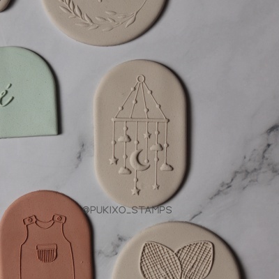 Carimbo de bolachas - Mobile lua, estrelas e nuvens