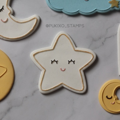 Carimbo + cortador - Estrela