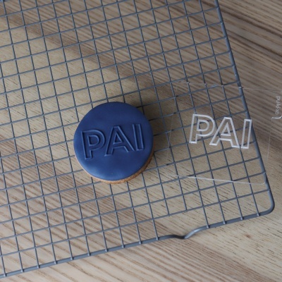 Carimbo de bolachas - Pai contornos