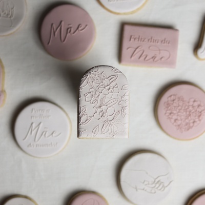 Carimbo de padrão - Magnólias