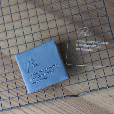 Carimbo de bolachas - Pai: melhor amigo