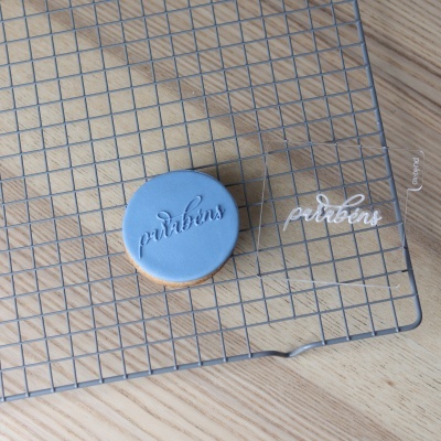 Carimbo de bolachas - Parabéns