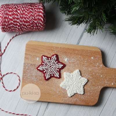 Carimbo + cortador - Floco de neve