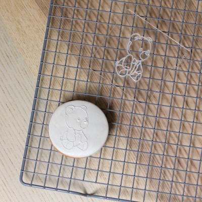 Carimbo de bolachas - Ursinho de peluche