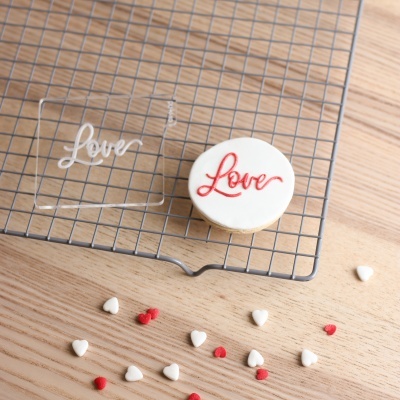 Carimbo de bolachas - Love