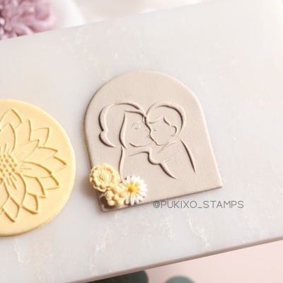 Carimbo de bolachas - Mãe de menino