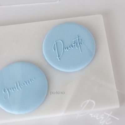 STOCK-OFF - Carimbo de bolachas personalizado - Nome DUARTE