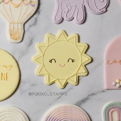 Carimbo + cortador - Sol fofinho