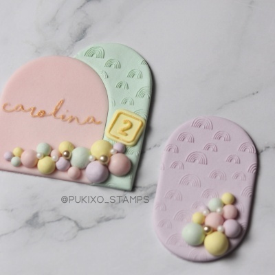 Carimbo de padrão - Arco-íris