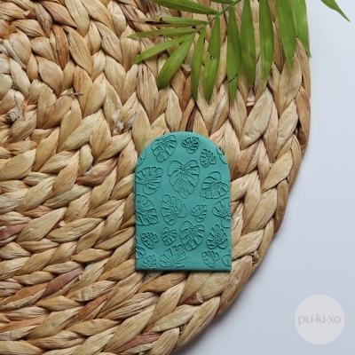 Carimbo de padrão - Folhas de monstera