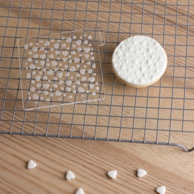 Carimbo de padrão - Corações