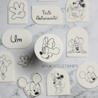 Carimbo de bolachas - Cara da Minnie