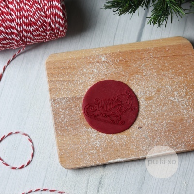 STOCK-OFF - Carimbo de bolachas - Trenó do Pai Natal