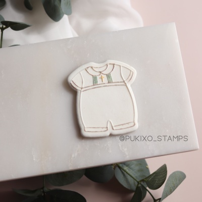 Carimbo + cortador - Fatinho de batizado ou comunhão