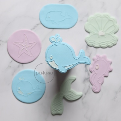 Carimbo + cortador - Baleia