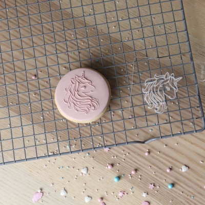 Carimbo de bolachas - Unicórnio (cabeça)