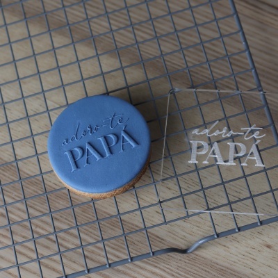 Carimbo de bolachas - Adoro-te papá!