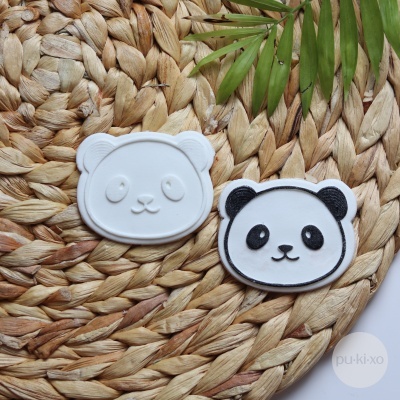 Carimbo + cortador Panda