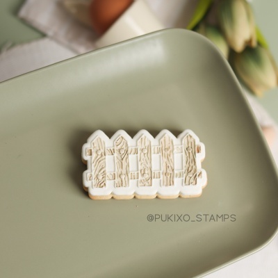 Carimbo + cortador cerca