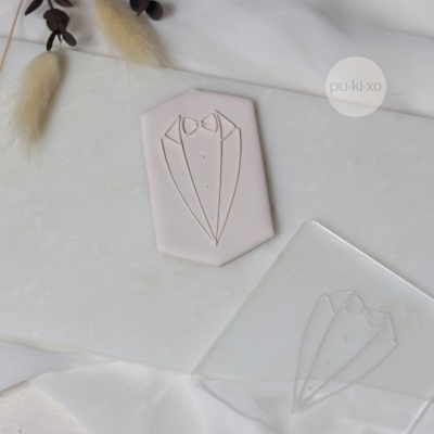 Carimbo de bolachas - Fato do noivo