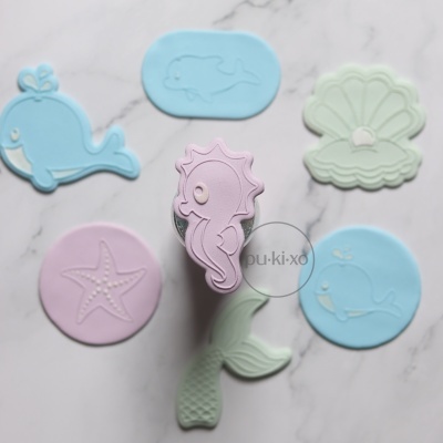 Carimbo + cortador - Cavalo marinho