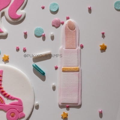 Carimbo + cortador - Batom