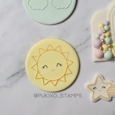 Carimbo de bolachas - Sol fofinho