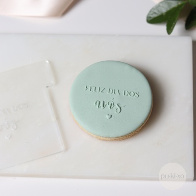 Carimbo de bolachas - Feliz dia dos Avós