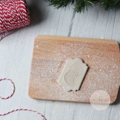 Carimbo de bolachas - Meia de Natal