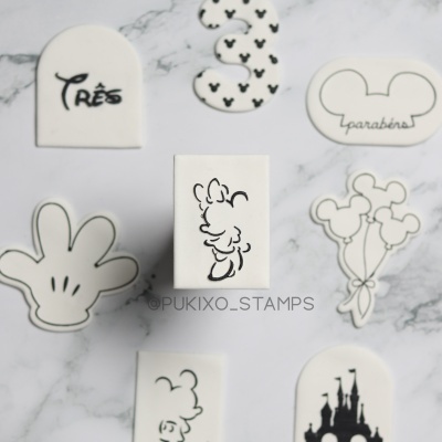 Carimbo de bolachas - Minnie minimalista (contornos)
