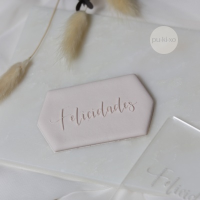 Carimbo de bolachas - Felicidades