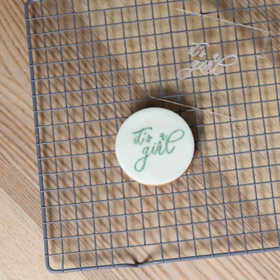 Carimbo de bolachas - It's a girl