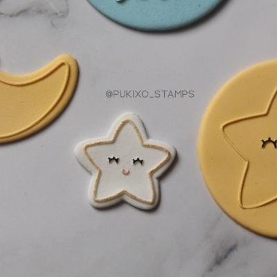 Mini Carimbo + Cortador - Estrela