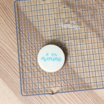 Carimbo de bolachas - É um menino!