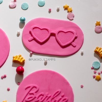 Carimbo de bolachas - Óculos da Barbie
