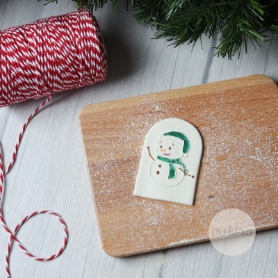 Carimbo de bolachas - Boneco de neve