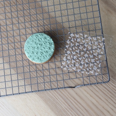 Carimbo de padrão - Folhinhas