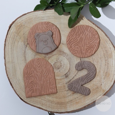 Carimbo de padrão - Madeira