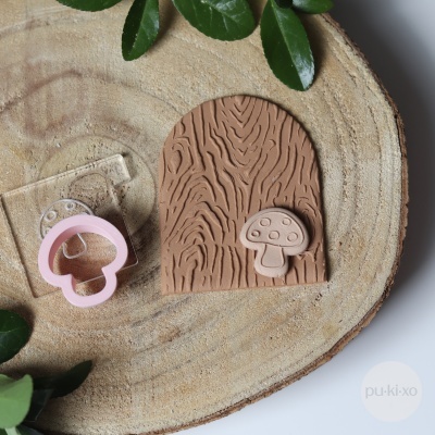 Mini Carimbo + Cortador Cogumelo