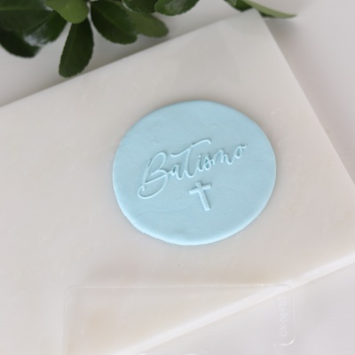 Carimbo de bolachas - Batismo