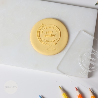 Carimbo de bolachas - Um professor pode mudar o mundo!