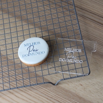 Carimbo de bolachas - Melhor pai do mundo!